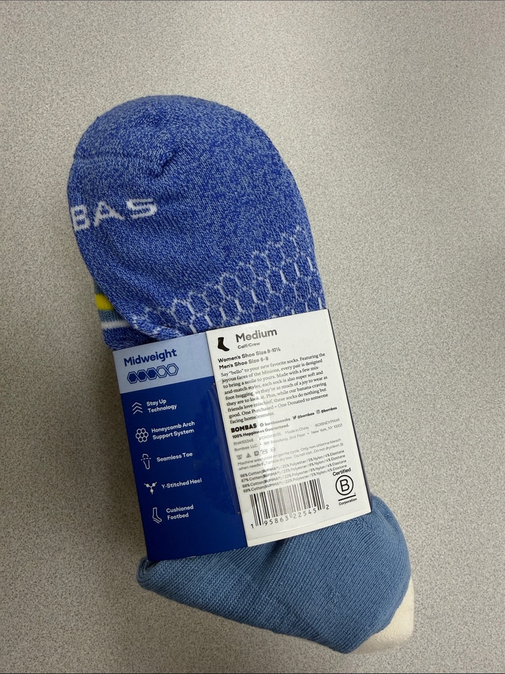 Minions Bombas - calf/crew, 4 Pack - Picture 4 of 5